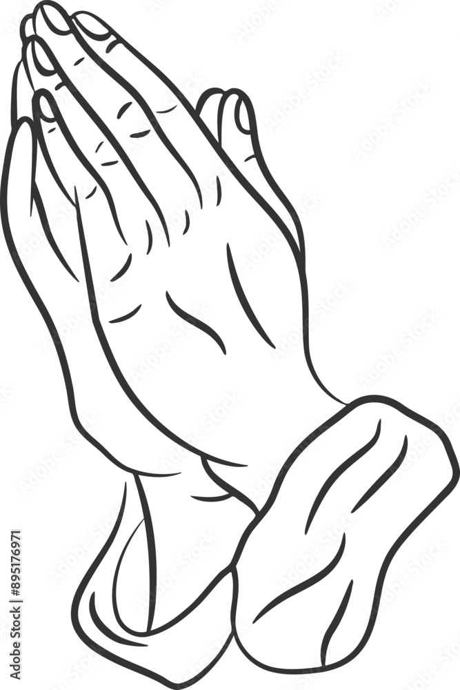 Praying Hands Graphic Logo Praying Hands Graphic Logo