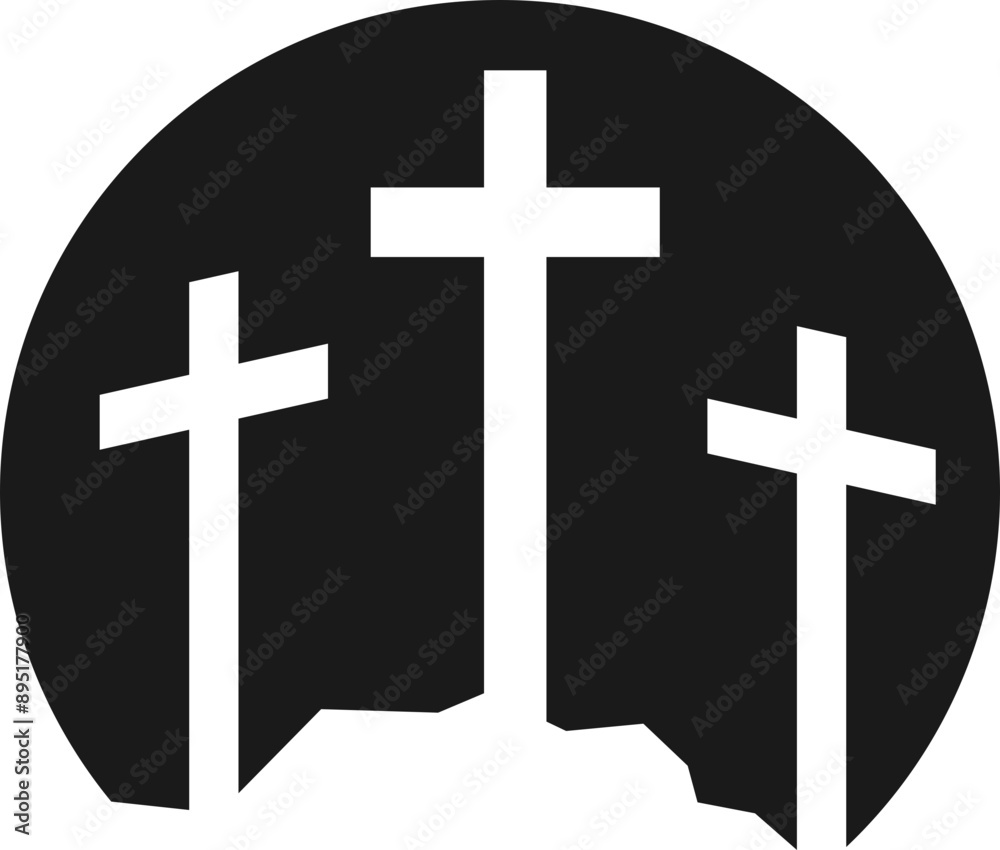 Obraz premium Religious Cross, Spiritual Symbol 