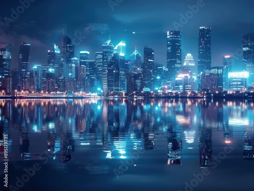 A panoramic view of a city ...