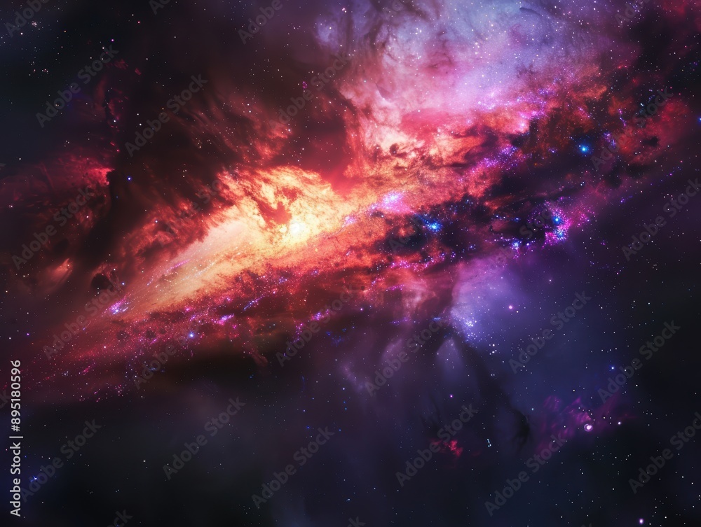 A stunning image of a distant galaxy captured by a telescope, showcasing vibrant colors and cosmic details. A stunning image of a distant galaxy captured by a telescope, showcasing vibrant colors and cosmic details.
