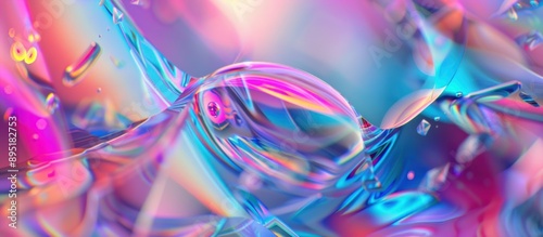 Holographic Neon Fluid Waves