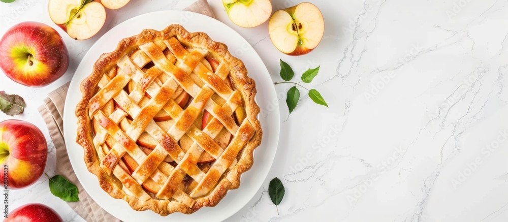 Homemade Apple Pie with fresh apples Homemade Apple Pie with fresh apples