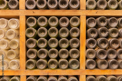 Winter decorations near the store 