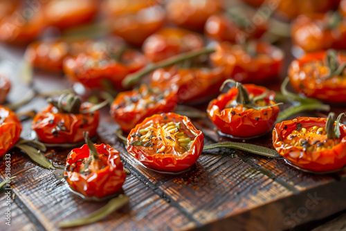 Sun-dried tomato bathed in ...
