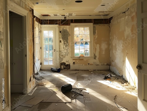 A room under renovation highlighting the transformation in progress