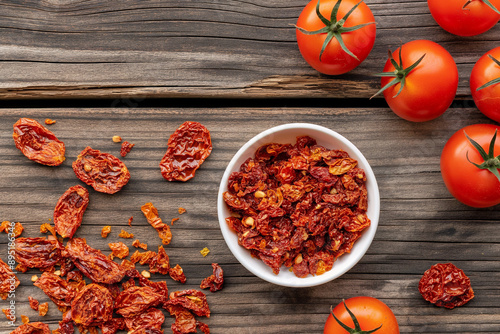 Sun-dried tomato bathed in ...