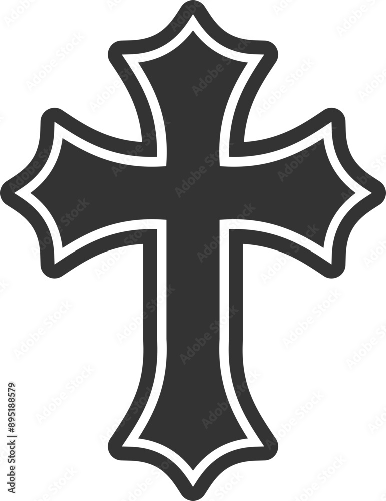 Religious Cross Vector Graphic 