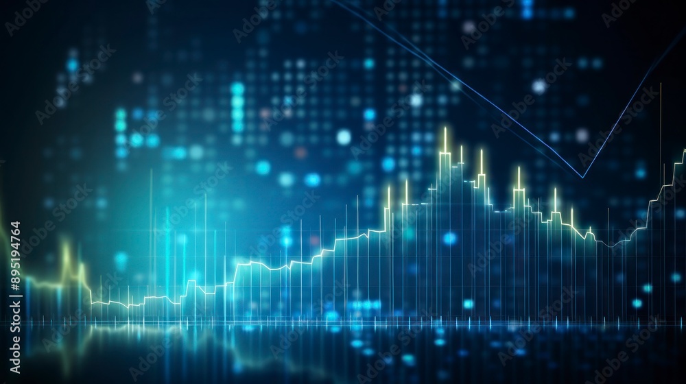Glowing forex chart interface. Finance and trade concept. Glowing forex chart interface. Finance and trade concept.