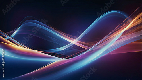 Energy Light Lines Flow, Concept of leading in business, Hi tech products