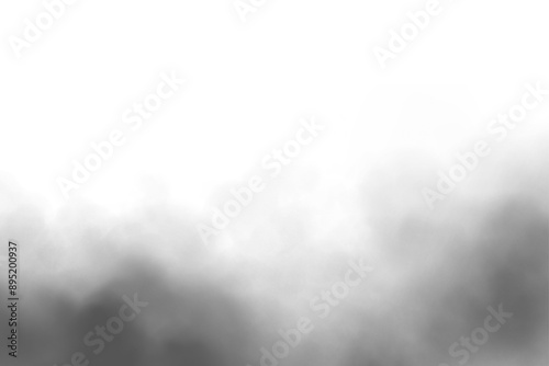 Realistic vector smoke effect isolated on transparent background for fog, cloud, mist, and decorative design elements