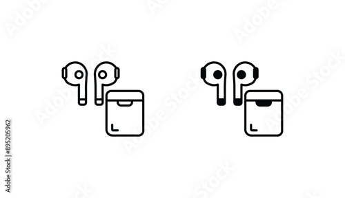  Noise reduction icon design with white background stock illustration
