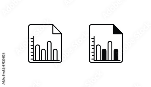  Histogram adjustments icon design with white background stock illustration