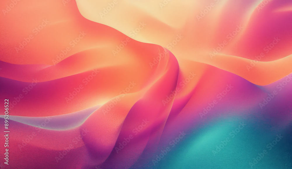 Orange teal green pink abstract grainy gradient background noise texture effect summer poster design Orange teal green pink abstract grainy gradient background noise texture effect summer poster design