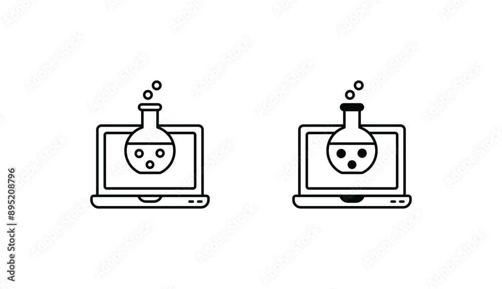Online Education icon design with white background stock illustration Online Education icon design with white background stock illustration