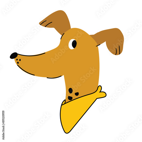 Ilustração Cachorro Caramelo Brasil