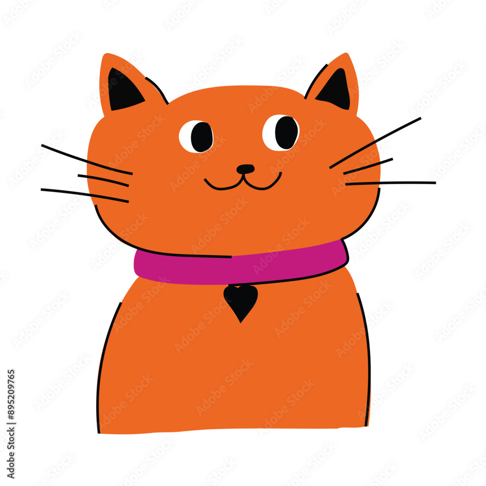 Ilustração de Gatinho Laranja