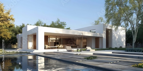 Modern House with Swimming Pool and Minimalist Design