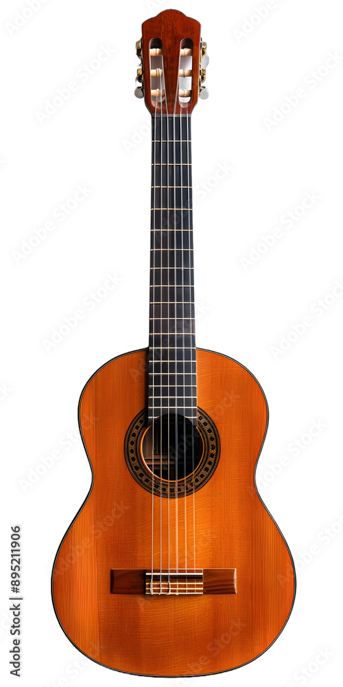 Obraz premium [Transparent Background PNG]Acoustic Guitar Isolated On White Background