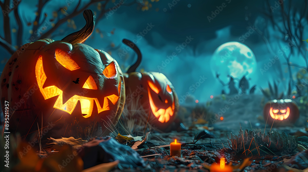 Midnight Mischief: Jack O’ Lanterns Shining in the Moonlight Midnight Mischief: Jack O’ Lanterns Shining in the Moonlight