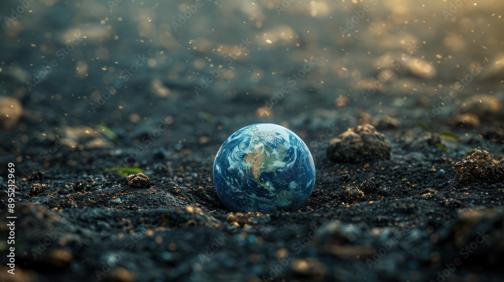 Earth's fragility, A tiny planet, vulnerable and precious, a reminder of our shared responsibility. Earth's fragility, A tiny planet, vulnerable and precious, a reminder of our shared responsibility.