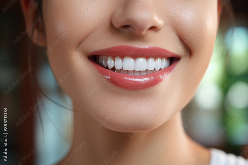 The radiant results of a teeth whitening journey. Concept of radiant smiles. Generative Ai.