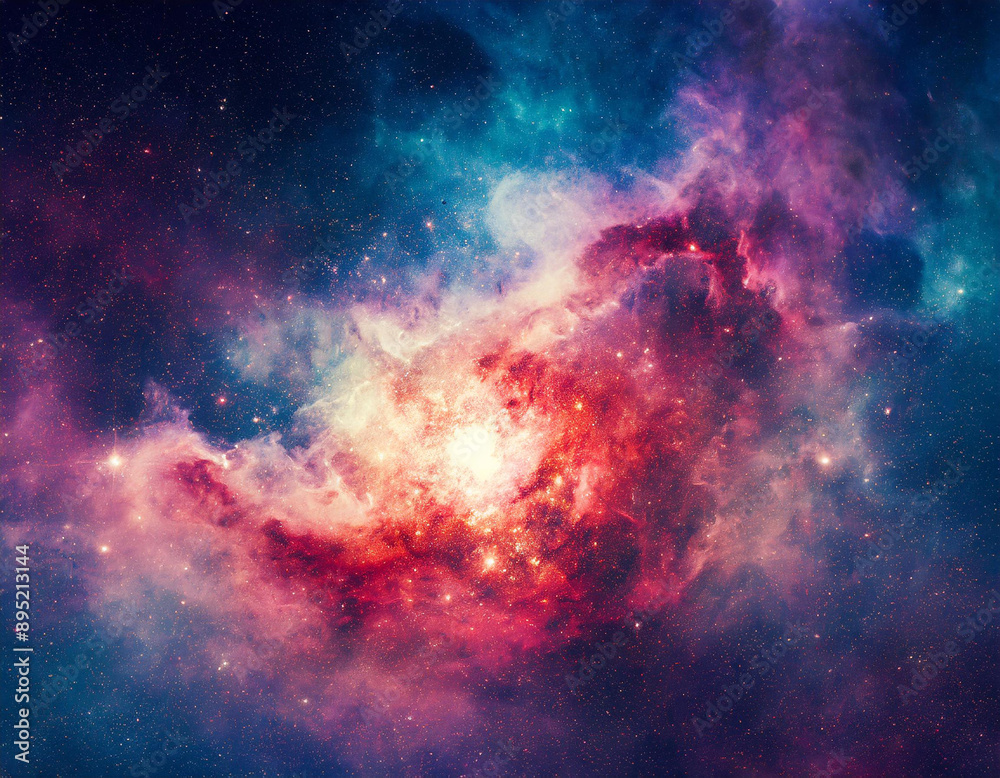 Obraz premium Colorful space galaxy cloud nebula. Stary night cosmos. Universe science astronomy. Supernova