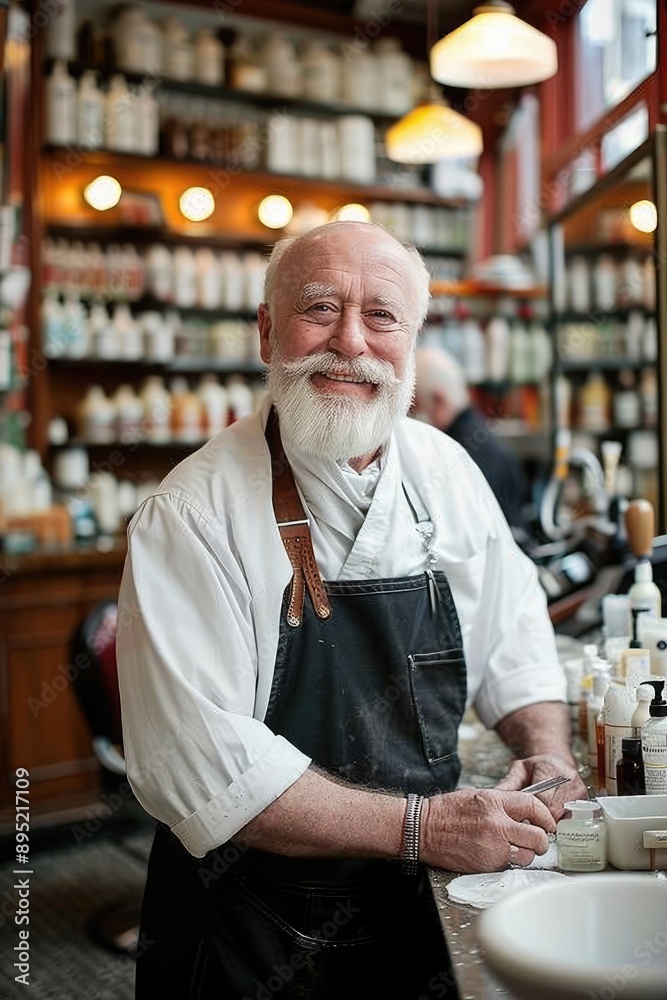 Joyful Barber at Work: Capturing the Happiness in a Barber Shop Joyful Barber at Work: Capturing the Happiness in a Barber Shop