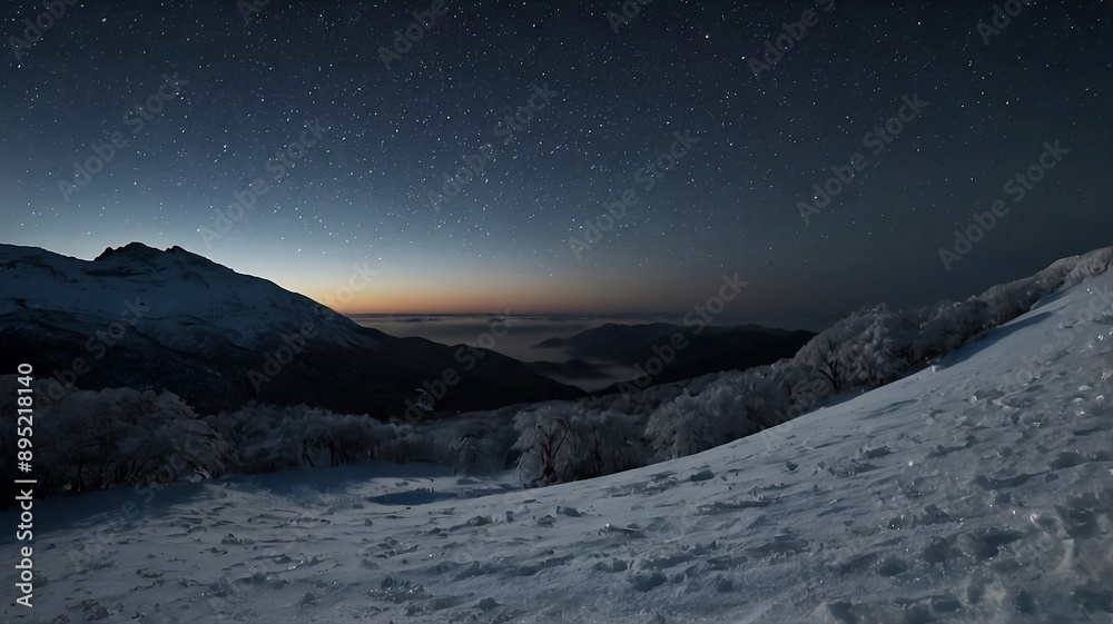 Fototapeta premium snow covered mountains