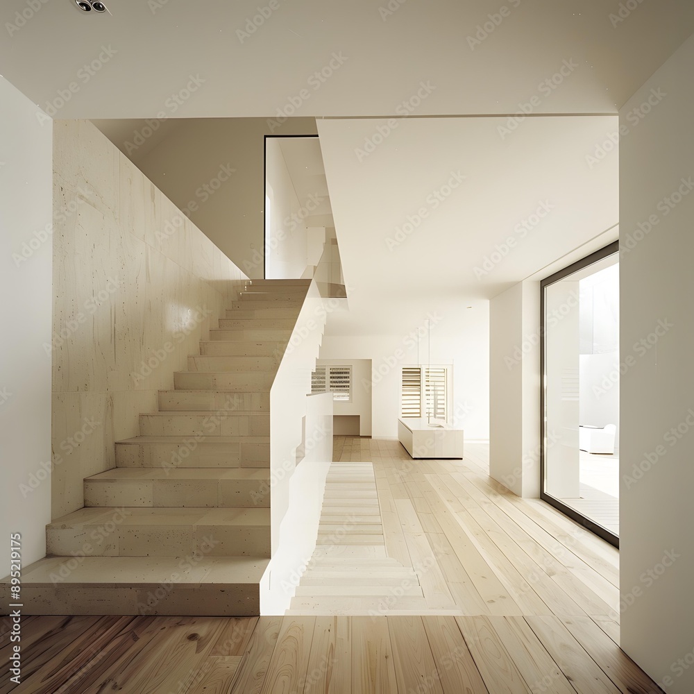 Modern Minimalist Staircase Interior Design in a Luxurious Home Modern Minimalist Staircase Interior Design in a Luxurious Home