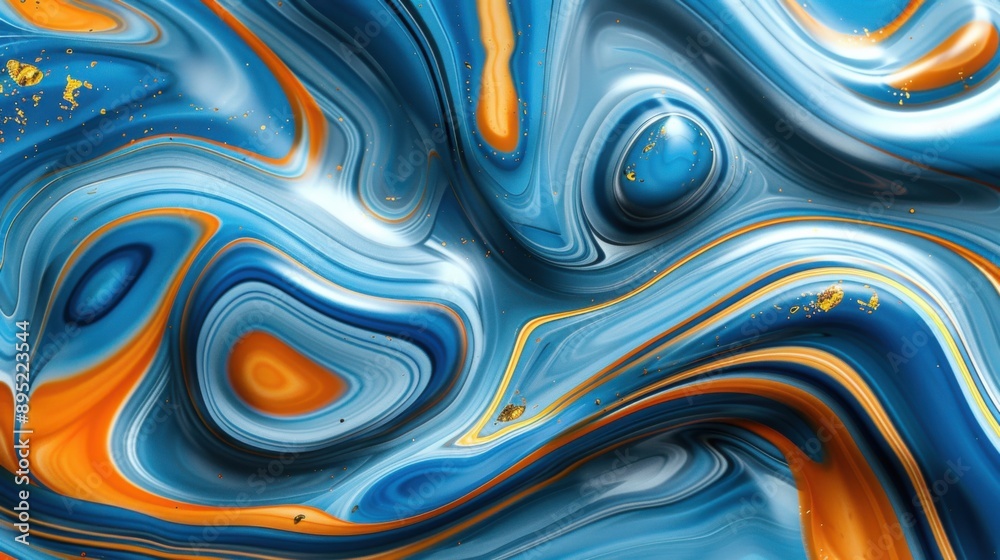 Abstract background with fluid colors in yellow and blue, showcasing swirling patterns and dynamic curves. Abstract background with fluid colors in yellow and blue, showcasing swirling patterns and dynamic curves.