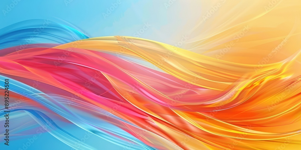 Obraz premium Colorful abstract bright background. Ai generation