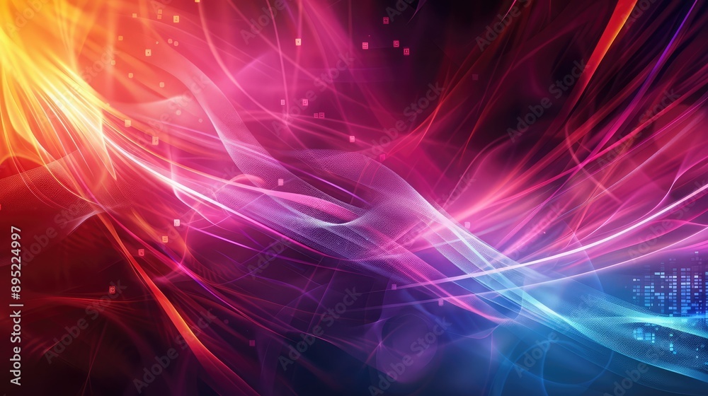 Obraz premium Abstract high technology background. Ai generation