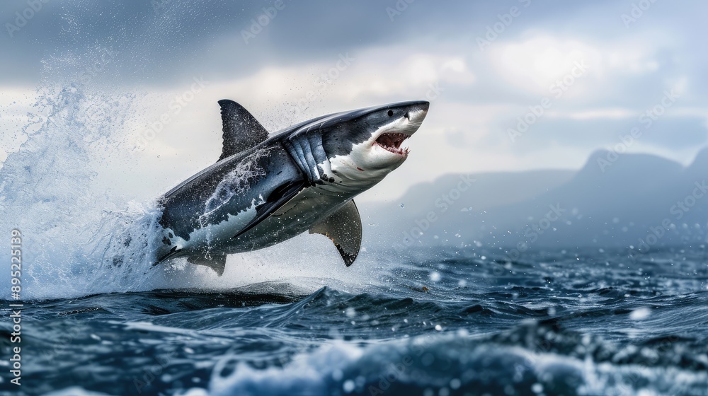Fototapeta premium great white shark