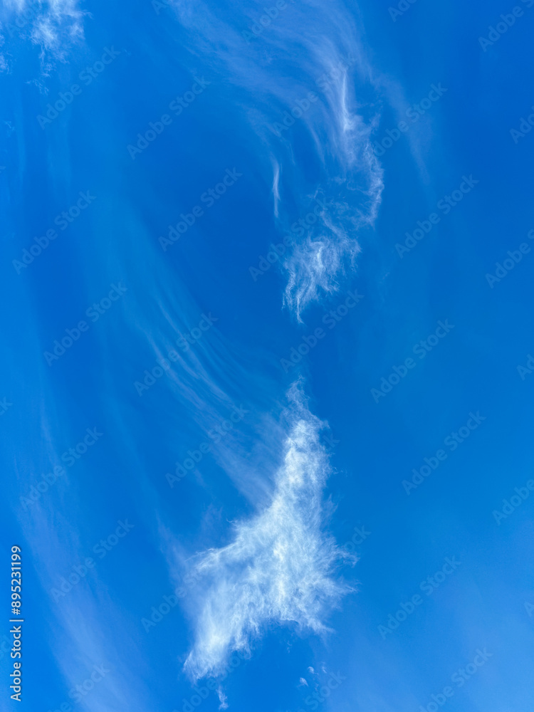 Guess the Cloud in usa Tropical summer sunlight. Blue sky with cirrus clouds. Fluffy layered cirrus clouds sky atmosphere. Guess the Cloud in usa Tropical summer sunlight. Blue sky with cirrus clouds. Fluffy layered cirrus clouds sky atmosphere.