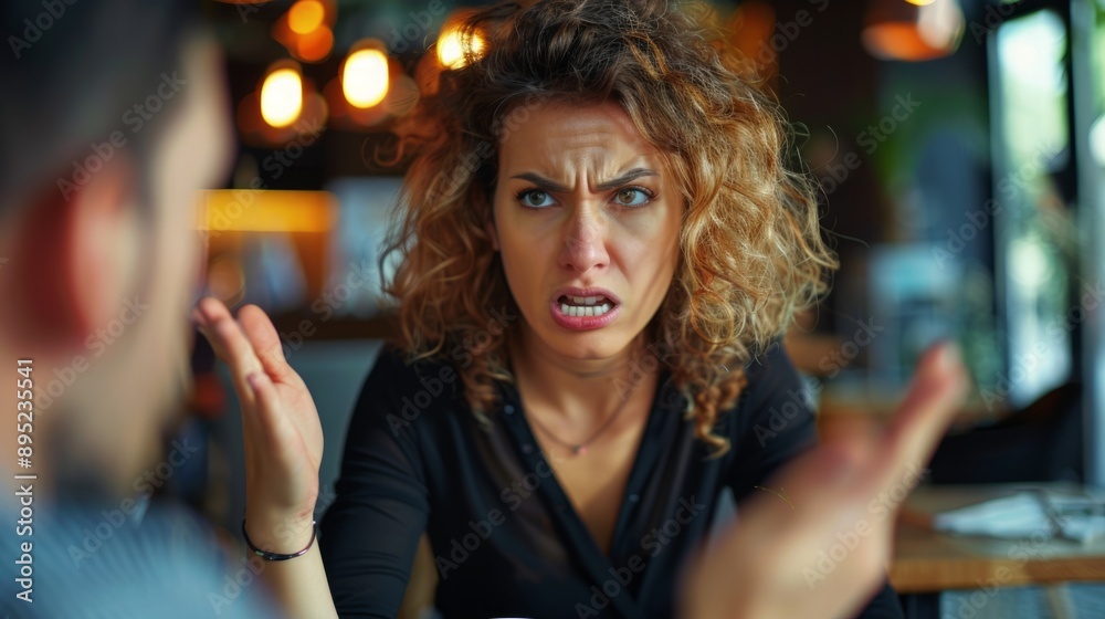 person arguing with someone at reception, with frustrated expression generative ai person arguing with someone at reception, with frustrated expression generative ai