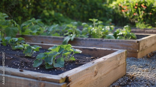 pumpkin seeds in raised beds generative ai