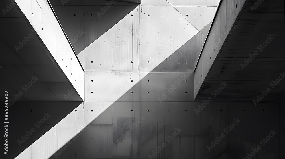 Fototapeta premium Abstract Geometric Shapes in Concrete
