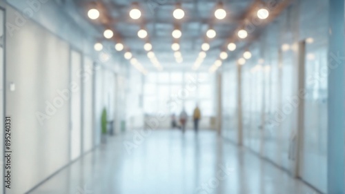 Blurred view modern office defocused modern office background