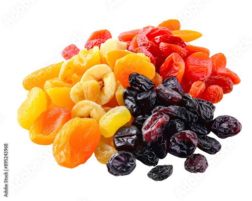 dried fruit isolated on transparent background, PNG photo