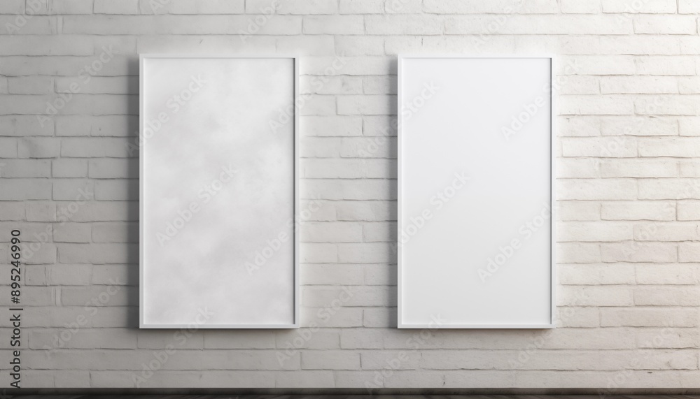 blank billboard frame on wall blank billboard frame on wall