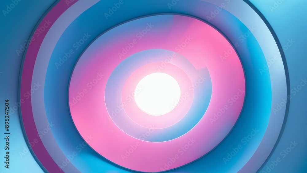 Geometric abstract art with blue and pink diagonal design, smooth gradients Geometric abstract art with blue and pink diagonal design, smooth gradients