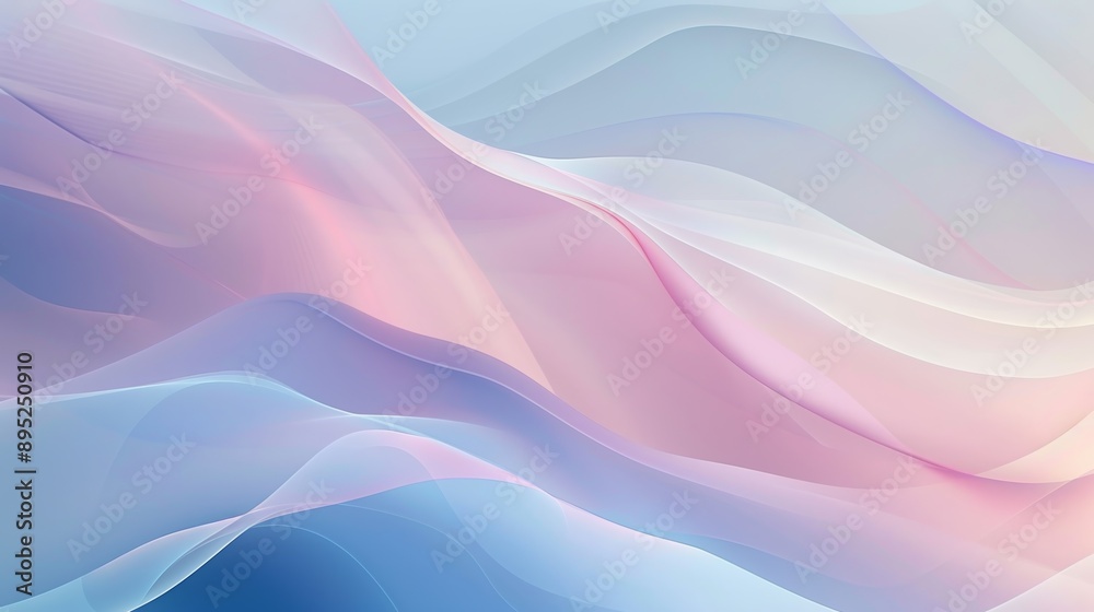 Abstract background with wavy pastel toned shapes creating flowing design Abstract background with wavy pastel toned shapes creating flowing design
