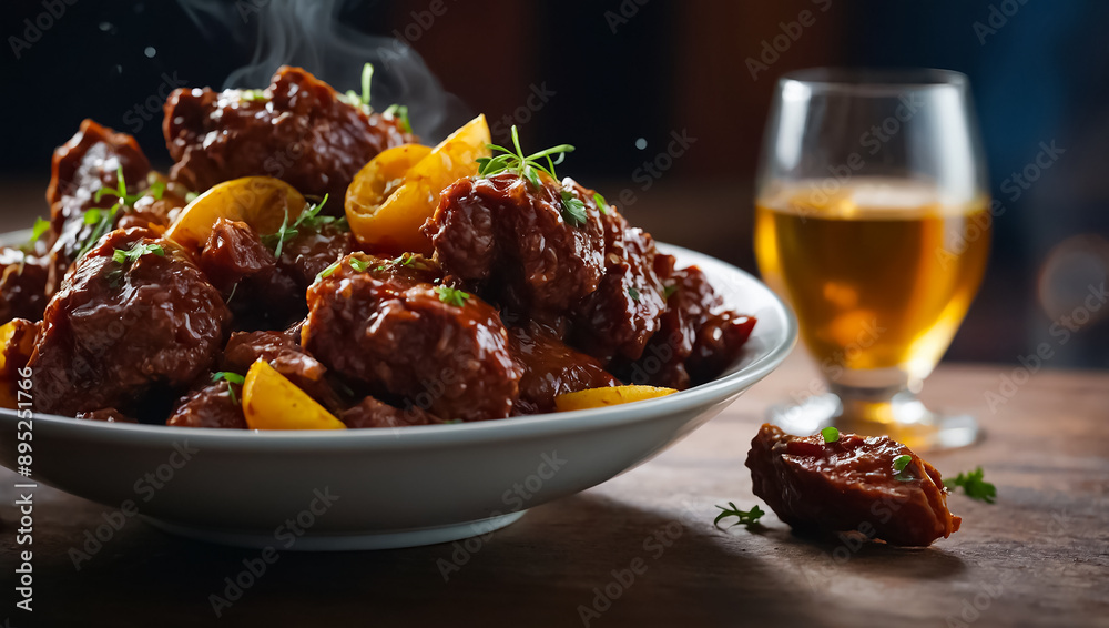 Carbonade in Flemish, national cuisine of Belgium Carbonade in Flemish, national cuisine of Belgium