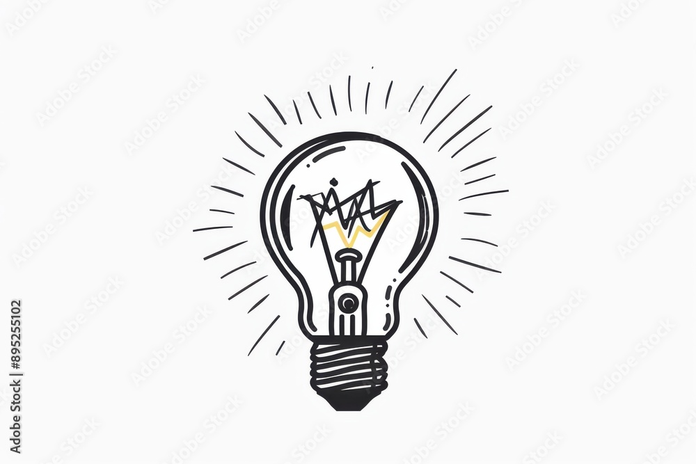 Illuminated silhouette of a creative idea sparking light bulb glow Illuminated silhouette of a creative idea sparking light bulb glow