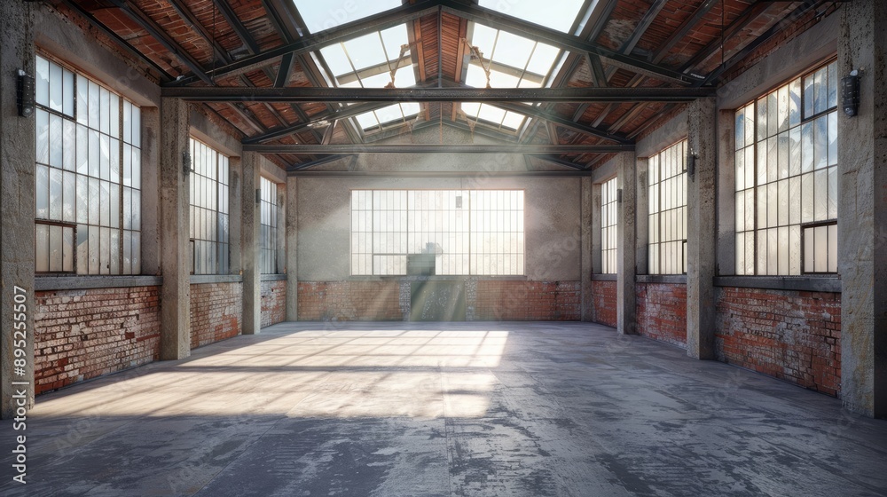 vacant loft with skylight vacant loft with skylight