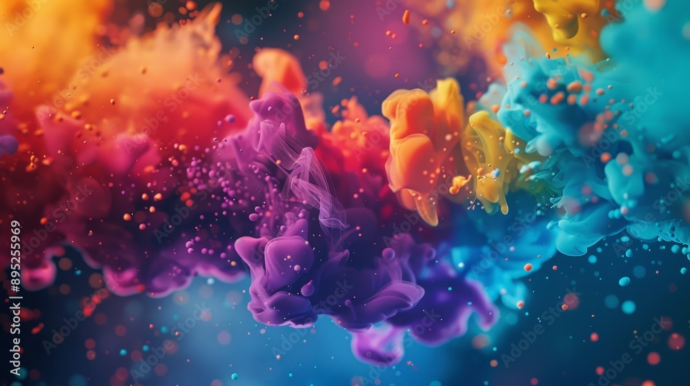 Abstract background splash ink color combination Abstract background splash ink color combination