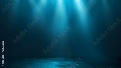 Teal background with spotlight for web design and graphic art.