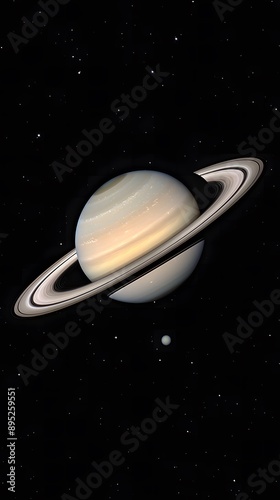 Stunning Picture of Saturn   s Rings in Space