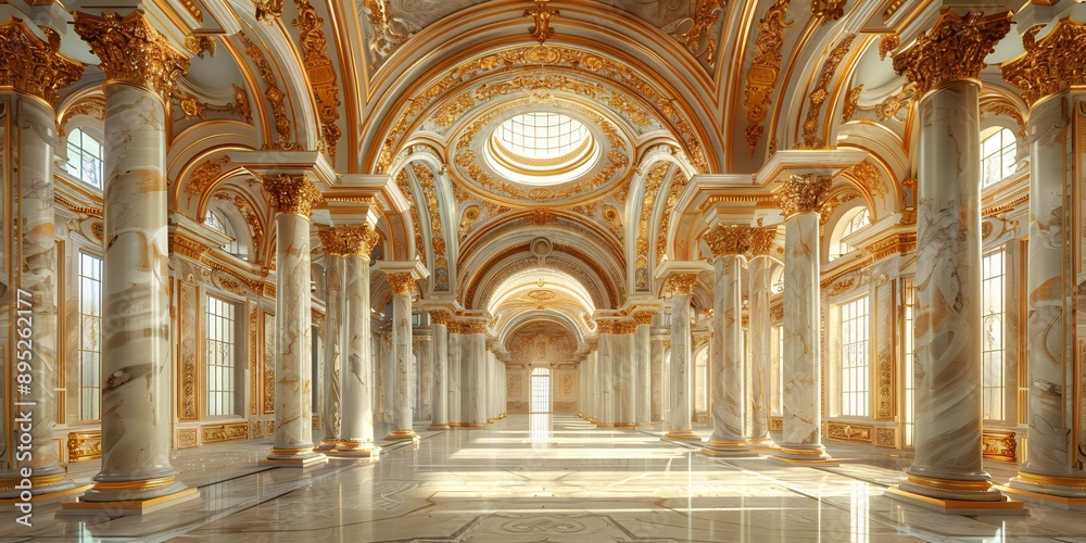 Obraz premium Baroque Marble Ceiling Design