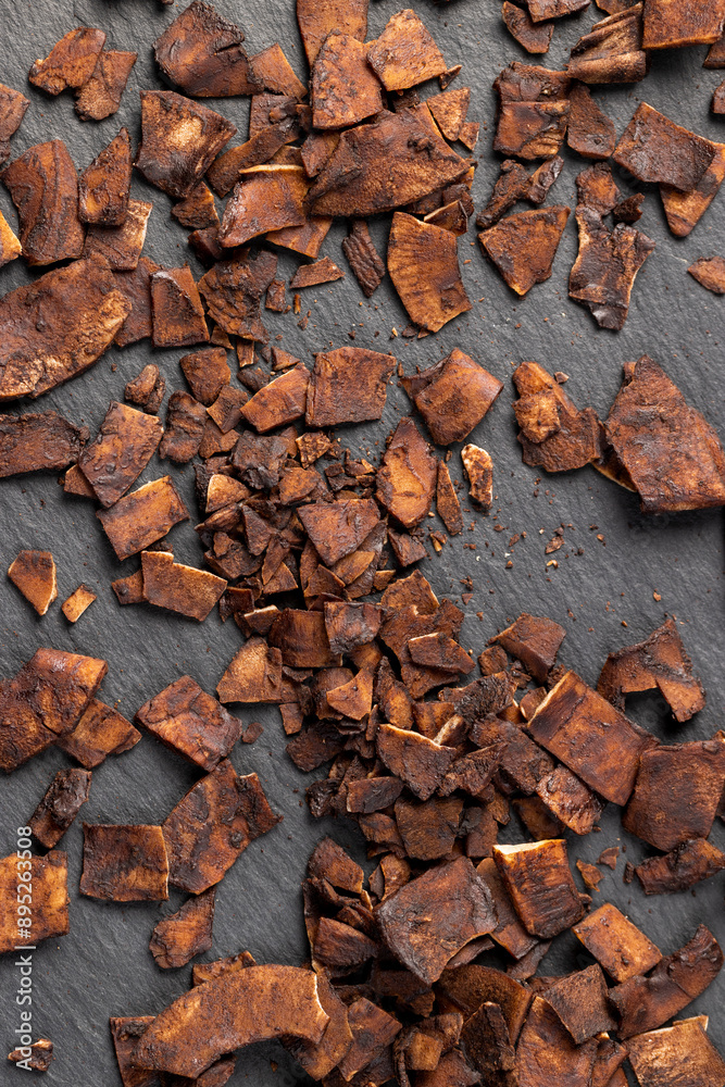chocolate chips made from coconut pulp fried in chocolate chocolate chips made from coconut pulp fried in chocolate
